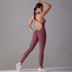 Long High-intensity Tight-fitting Backless Bodysuit/Yoga Wear, XL
