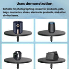 360-Dgree Electric Rotating Display Stand, Panoramic Photography Turntable For Phone & DSLR Camera Product Shooting, EU Plug, US Plug, UK Plug