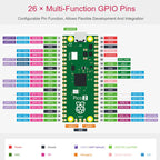 Waveshare For Raspberry Pi Pico 2 Microcontroller Board Based On Official RP2350 Chip Dual-Core & Dual-Architecture Design, Original, Starter Kit, Sensor Kit