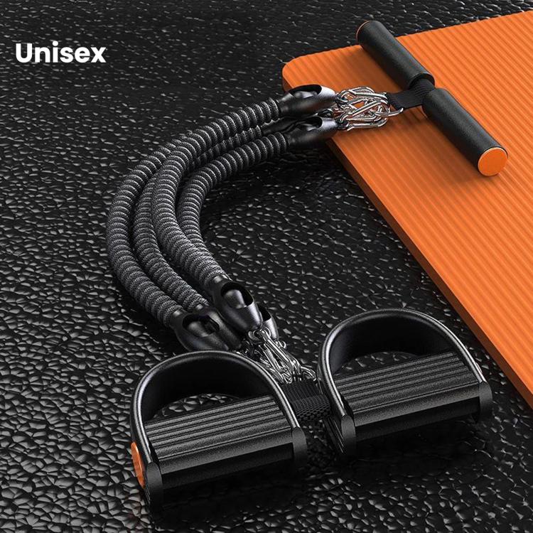Multifunctional Sit-Up Assist Foot Pedal Resistance Band, Shoulder Opening & Back Shaping Shoulder Trainer, Black 2 Tubes, Black 3 Tubes, Black 4 Tubes, Purple 2 Tubes, Purple 3 Tubes, Purple 4 Tubes