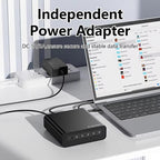 Blueendless USB4 NVMe M.2 SSD Enclosure, 40Gbps 4-Bay External Solid State Drive Case, Support Soft RAID 0/1/5, 32TB Capacity, US Plug, EU Plug, UK Plug, AU Plug