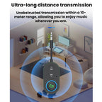 2 In 1 Remote Transmission Car Bluetooth Audio Adapter