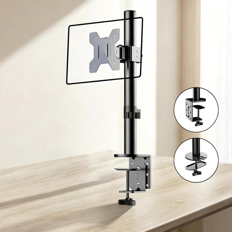 10-32 Inch Computer Monitor Height-Adjustable Swivel Desktop Stand, ZX-MT010