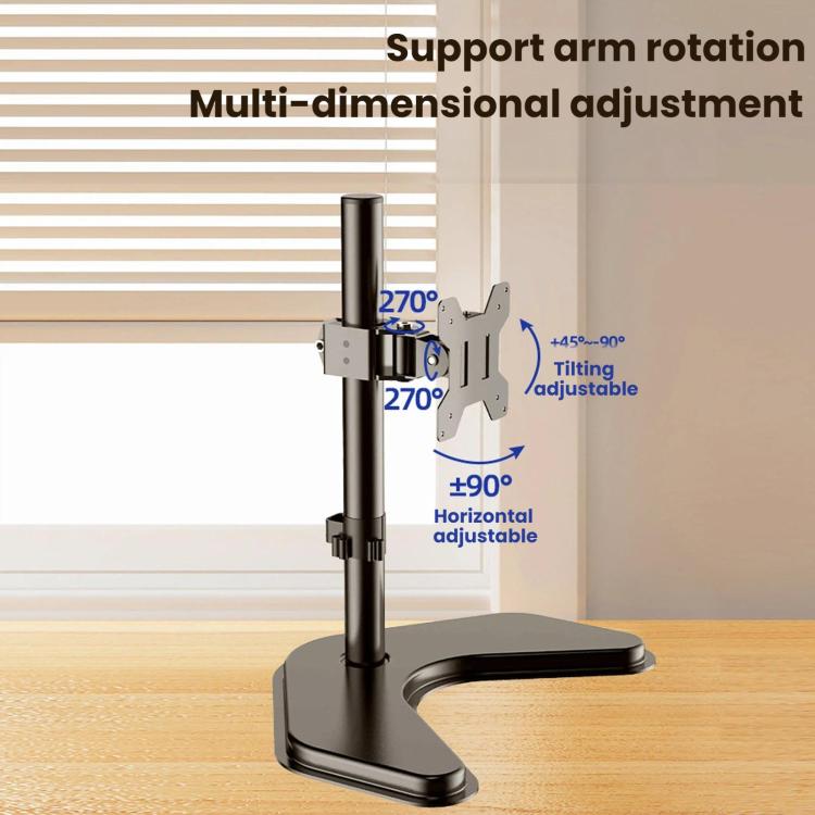 10-32 Inch Computer Monitor Desktop Cantilever Arm With Thickened Metal Bracket, ZX-MT010V