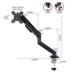 10-32 Inch Monitor Cylinder Spring Cantilever Desktop Height-Adjustable Bracket, DY-01