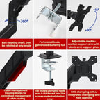 10-32 Inch Monitor Cylinder Spring Cantilever Desktop Height-Adjustable Bracket, DY-01