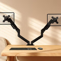 32-Inch Pneumatic Arm Dual-Screen Height-Adjustable Computer Monitor Stand, DY-02