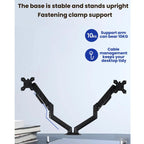 32-Inch Pneumatic Arm Dual-Screen Height-Adjustable Computer Monitor Stand, DY-02