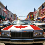 USA-Canada-Mexico World Cup Cheering Flag Dustproof Car Cover, New Zealand, Italy, Jordan