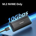 SSD Enclosure 10Gbps Aluminum USB-C 3.2 Solid State Drives, Supports Max 8TB, Blueendless 2821N M.2 NVME, Blueendless 2821SN M.2 NVME / SATA