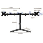 10-32 Inch Cantilever Splicing Rotating And Height-Adjustable Monitor Stand, ZX-01
