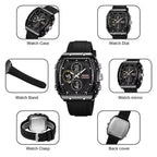 SKMEI 2602 Multifunctional Dual-Display Sports Watch 50m Life Water-Resistant Chronograph Luminous Outdoor Digital Watch