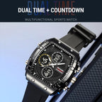 SKMEI 2602 Multifunctional Dual-Display Sports Watch 50m Life Water-Resistant Chronograph Luminous Outdoor Digital Watch