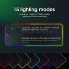 3 In 1 Magnetic Wireless Charging Station RGB Mouse Pad 15W Fast Wireless Charger Desk Mat For Phone, Watch, AirPods