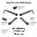 For DJI Mini 5 Pro Drone Arm Shells Repair Parts, Left Front Empty Boom Shell, Right Front Empty Boom Shell, Left Rear Empty Boom Shell, Right Rear Empty Boom Shell, Single Boom Shell Left Front, Single Boom Shell Right Front, Single Boom Shell Left Re...