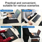 Stitched Edge Integrated Desk Mat & Mouse Pad, Mechanical Keyboard Wrist Rest Desk Pad, Small