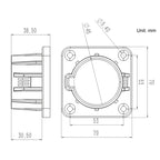 For US Standard J1772 EV Charger Holder Bracket Charging Socket, 5-Hole