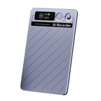 FW920E Portable Magnetic AI Smart Voice Recorder, Translation & Transcription Card?Shaped Audio Recorder, 64GB