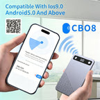 B86 Intelligent Noise-Reduction & Transcription Card-Shaped Voice Recorder, Bluetooth Magnetic AI Translator, 32GB, 64GB, No Memory Card