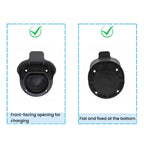7-Pin EU Standard AC Slow Charging Socket, Wall-Mounted EV Charger Cable Holder, For 7-Pin EU Standard AC Slow Charging