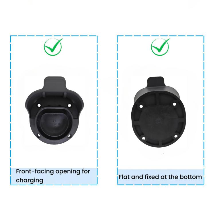 7-Pin EU Standard AC Slow Charging Socket, Wall-Mounted EV Charger Cable Holder, For 7-Pin EU Standard AC Slow Charging