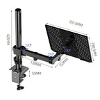 10-32 Inch Computer Monitor Desktop Tray Clip Adjustable Cantilever Stand, ZX-MT012N