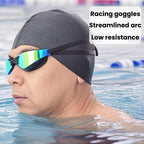 JAZERO Adult Racing Anti-Fog HD Swimming Goggles, Outdoor Training Glasses For Men Women