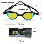 JAZERO Adult Racing Anti-Fog HD Swimming Goggles, Outdoor Training Glasses For Men Women