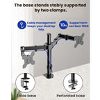Desk Clamp Style Multi-Angle Rotating Laptop Screen Stand With Height Adjustment, ZX-MT022