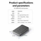 Blueendless DB2804SNA 4-Bay M.2 NVMe/SATA SSD Docking Station USB-C 10Gbps Aluminum SSD Case Supports Max 32TB, US Plug, UK Plug, EU Plug
