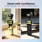 For DJI Osmo Pocket 4 BRDRC Display Sunshade Protective Silicone Case