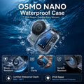 TELESIN 60m Waterproof Case for DJI Osmo Nano IPX8 Under-Water Dive Housing Anti-Fog Action Camera Protection Cover
