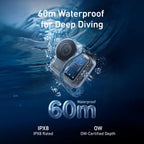 TELESIN 60m Waterproof Case for DJI Osmo Nano IPX8 Under-Water Dive Housing Anti-Fog Action Camera Protection Cover