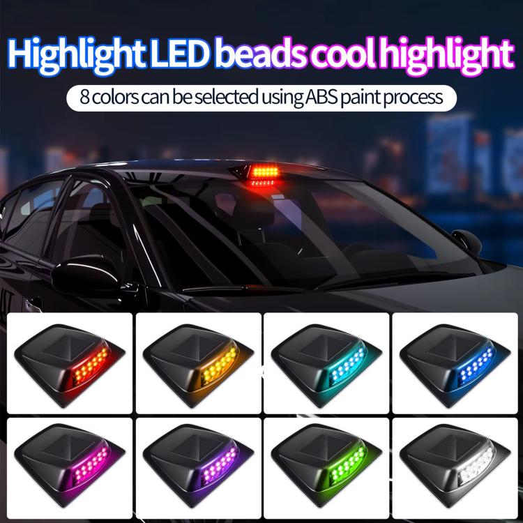 Car Roof LiDAR Decorative Cover Solar LED Daytime Running Lights High-Intensity Warning Lamp