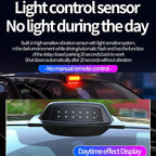 Car Roof LiDAR Decorative Cover Solar LED Daytime Running Lights High-Intensity Warning Lamp