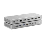 16 In 1 Laptop Quad-Screen Display Expansion Dock Type-C 3.2 Hub, HDMI x 2+DP, DP x 2+HDMI