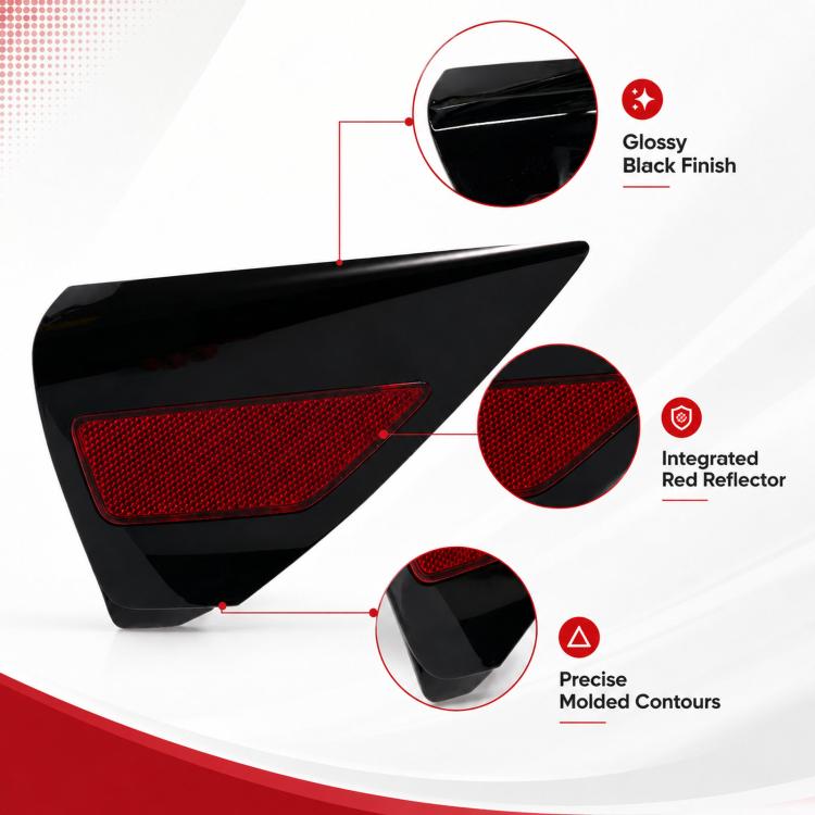 For 2017-2023 Tesla Model 3 / Y Charging Port Cover Taillight Trim Panel 1518783-00-A, 1518783-00-A