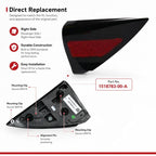 For 2017-2023 Tesla Model 3 / Y Charging Port Cover Taillight Trim Panel 1518783-00-A, 1518783-00-A