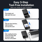 Blueendless 3.5/2.5 Inch SATA External Hard Drive Enclosure With Built-In USB 3.0 Hub USB To SATA HDD SSD Case Max 20TB, US Plug, EU Plug, UK Plug