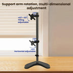 Dual-Screen Monitor Desktop Rotating Height-Adjustable Arm, ZX-MT028V
