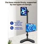 Dual-Screen Monitor Desktop Rotating Height-Adjustable Arm, ZX-MT028V