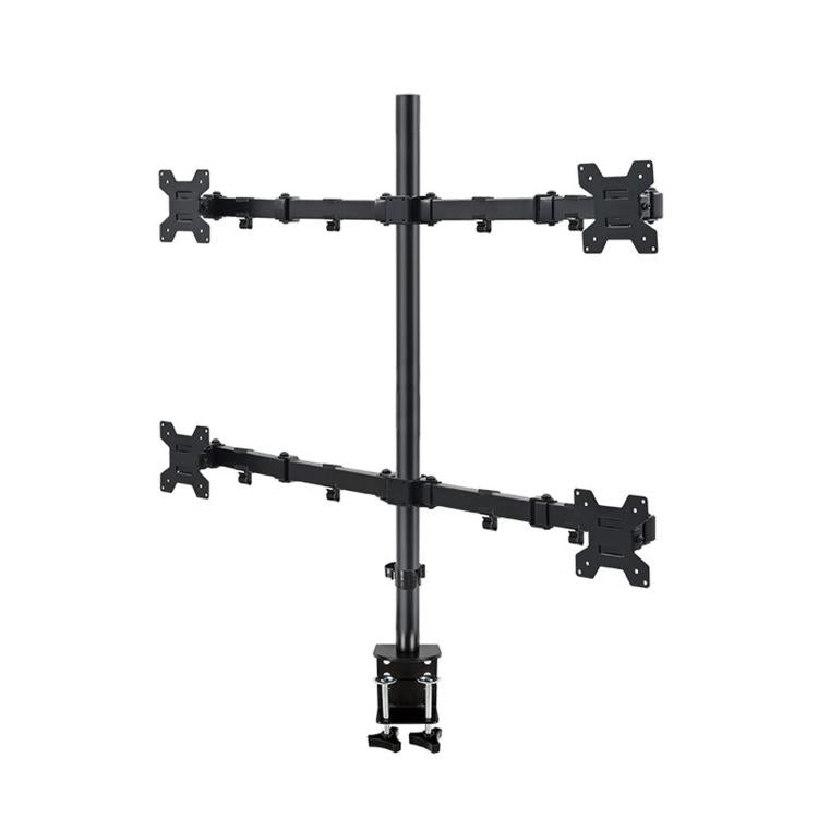 10-32 Inch 4-Screen Desktop Monitor Mount With Mechanical Arm, ZX-MT044