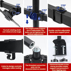 10-32 Inch 4-Screen Desktop Monitor Mount With Mechanical Arm, ZX-MT044