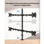 10-32 Inch 4-Screen Desktop Monitor Mount With Mechanical Arm, ZX-MT044