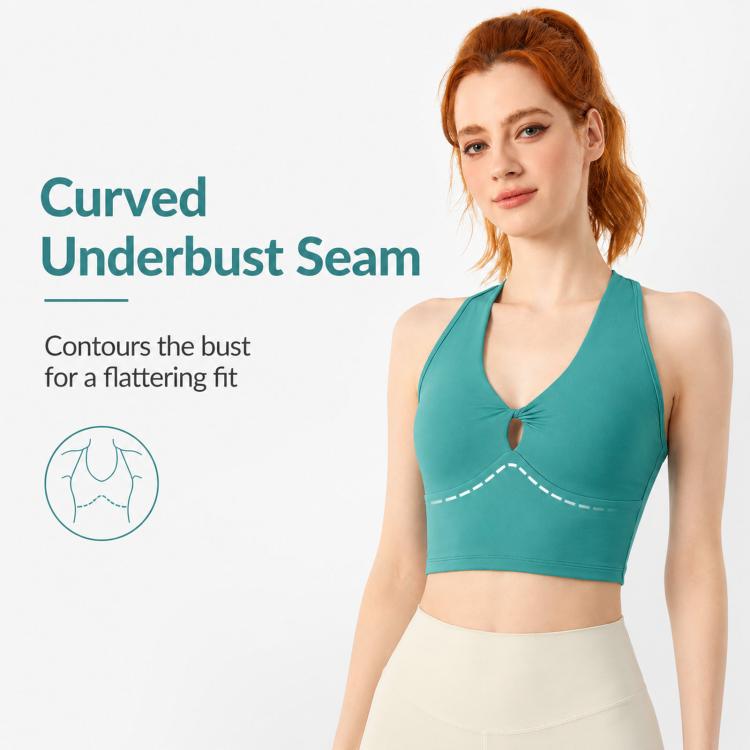 Women Sports Vest With Built-In Cups Yoga Top Running Bra & Fitness Sports Bra, S, M, L, XL