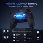 EasySMX S10 Wireless Controller for Nintendo Switch & Switch 2 Gamepad with NFC, HD Rumble & Swappable Faceplate