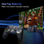 EasySMX S10 Wireless Controller for Nintendo Switch & Switch 2 Gamepad with NFC, HD Rumble & Swappable Faceplate