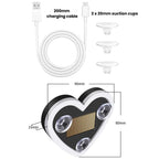 Solar Powered Heart-Shaped Car Ambient Light Smart Modified Neon Light For Vehicle Interior