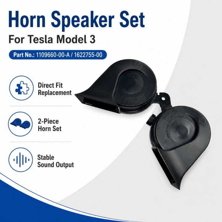 For Tesla Snail Horn Speakers 1109660-00-A / 1622755-00, Model 3, Model Y