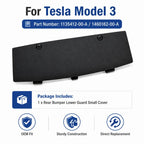 For 2017-2023 Tesla Model 3 Rear Bumper Underbody Cover 1135412-00-A / 1460162-00-A, For Tesla Model 3